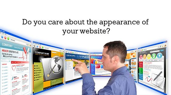 Man looking at multiple websites