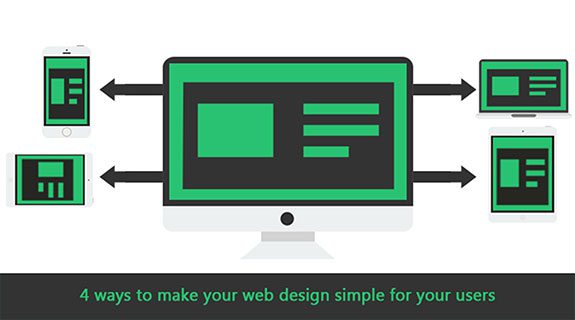 Simple web design graphic