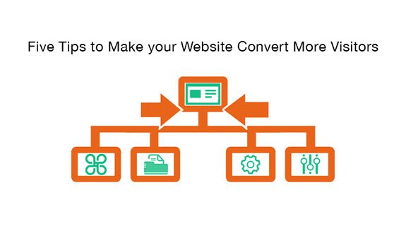 Tips to make your website convert more visitors graphic