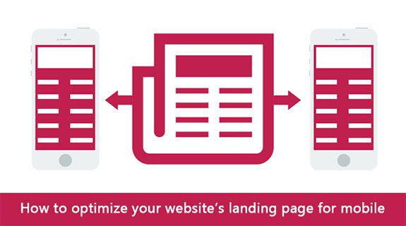 Landing page optimization for mobile graphic