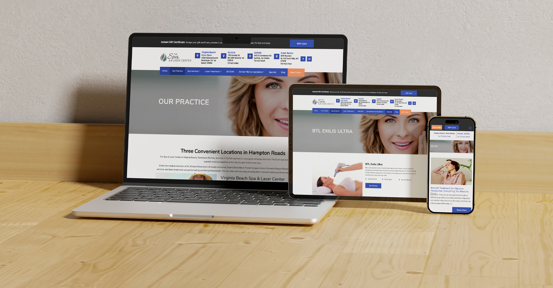 The Spa & Laser Center Responsive Preview Example The Spa & Laser Center Responsive Preview Example