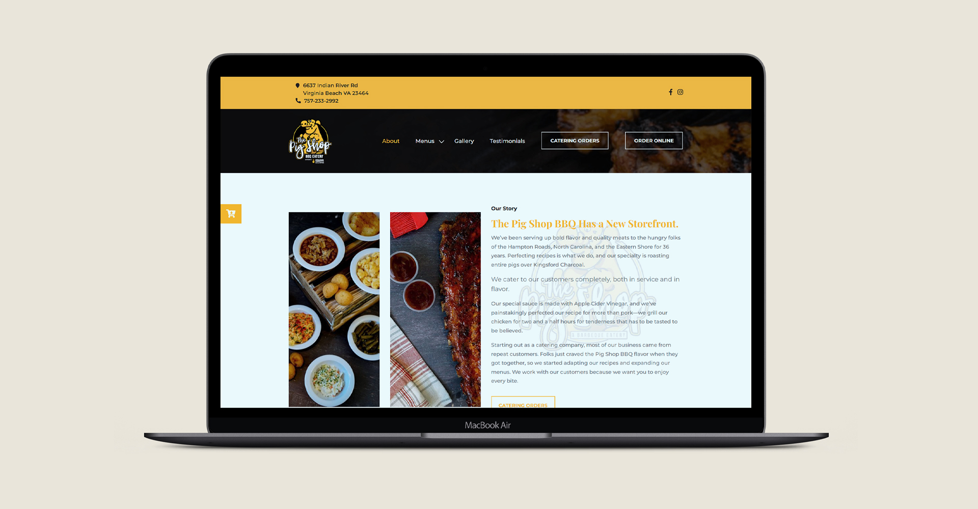The Pig Shop Responsive Preview Example