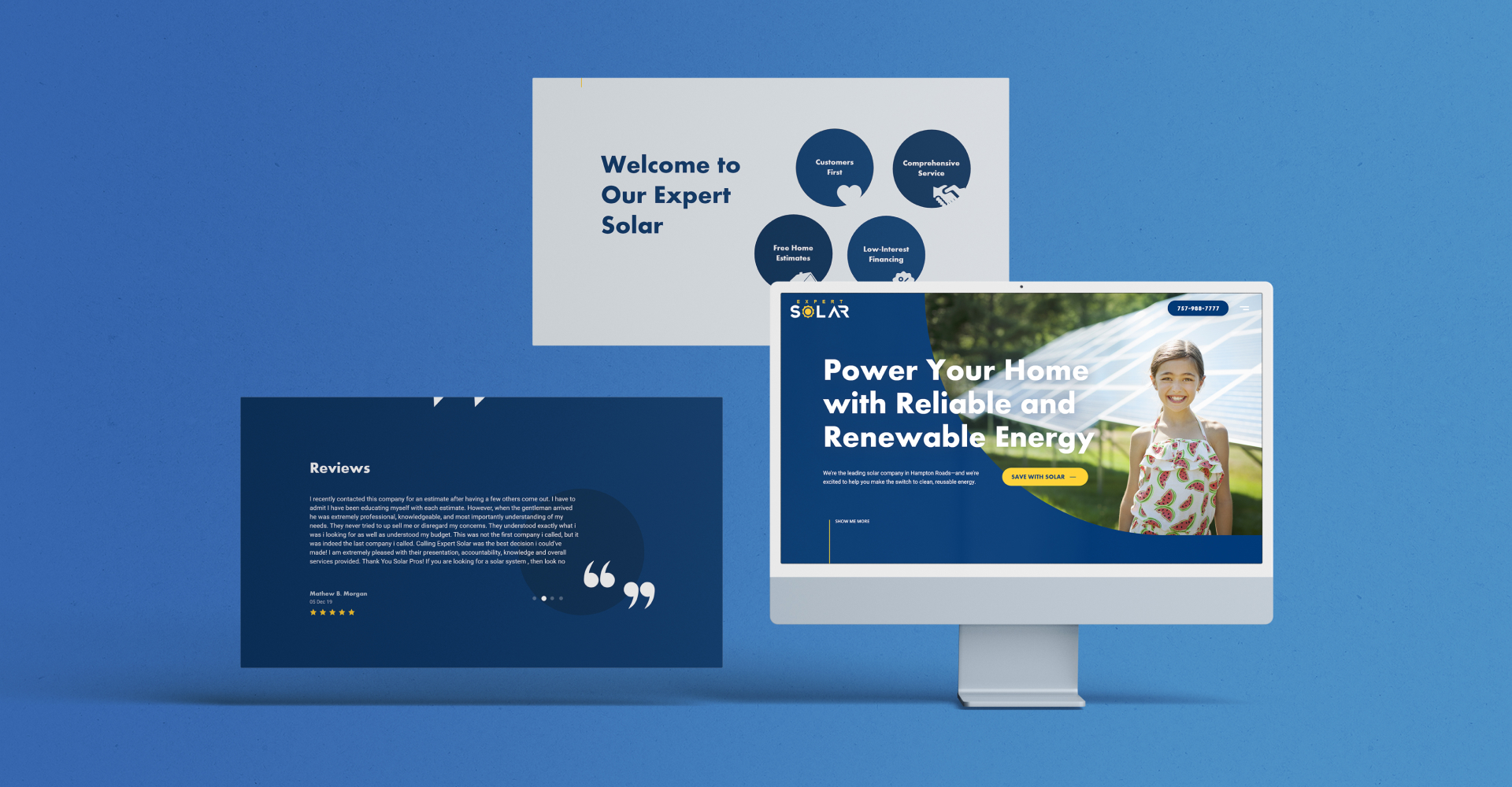 Different Views for Expert Solar Website