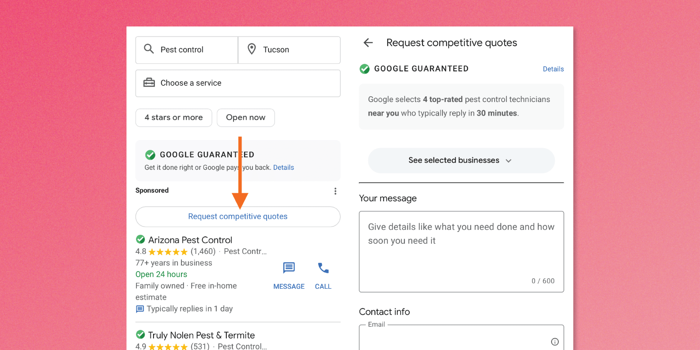 Google Local Service Ads Now Offer 'Request Competitive Quotes' Option