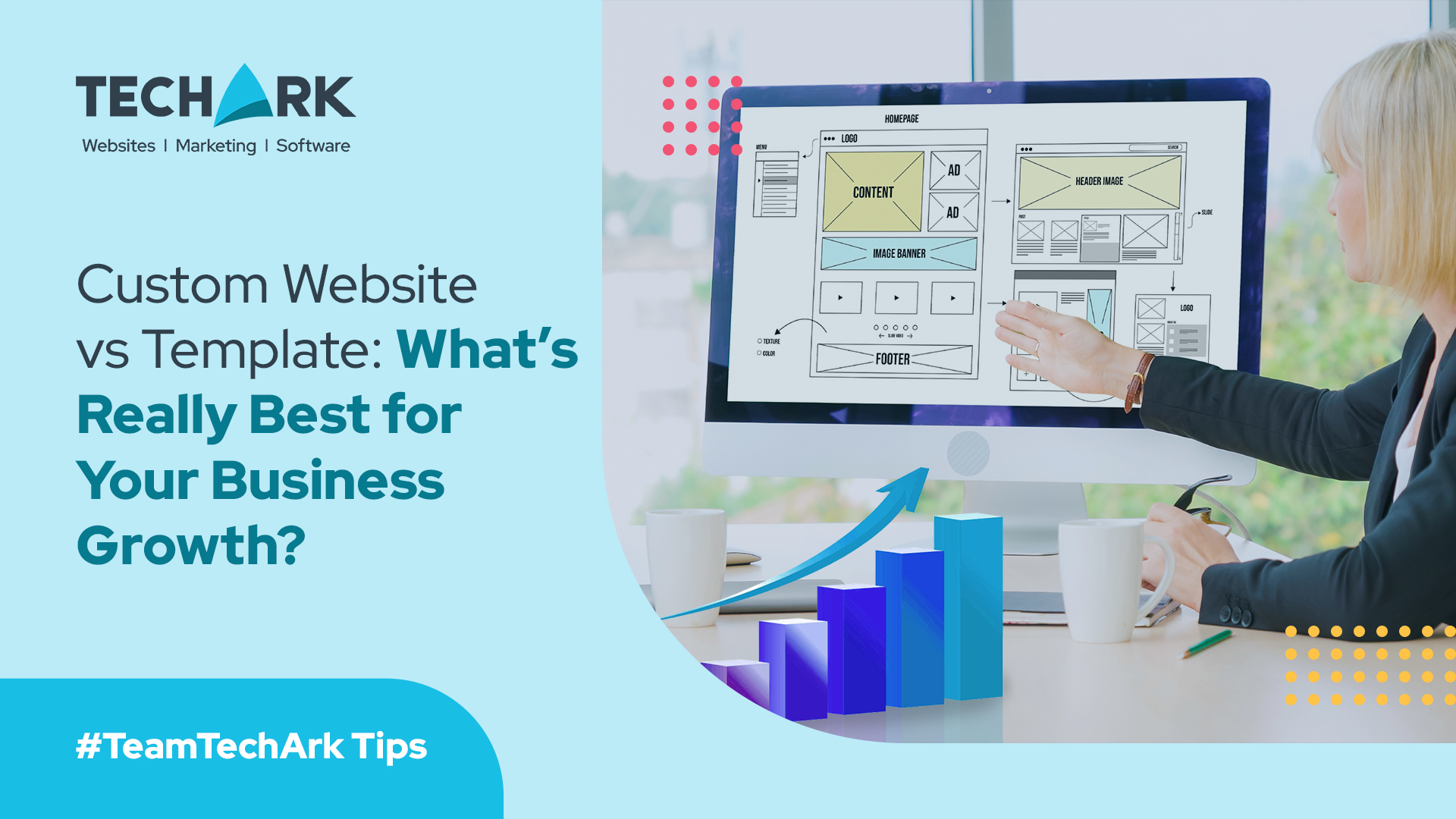 Custom Website vs Template: What’s Really Best for Your Business Growth? - Graphic Design